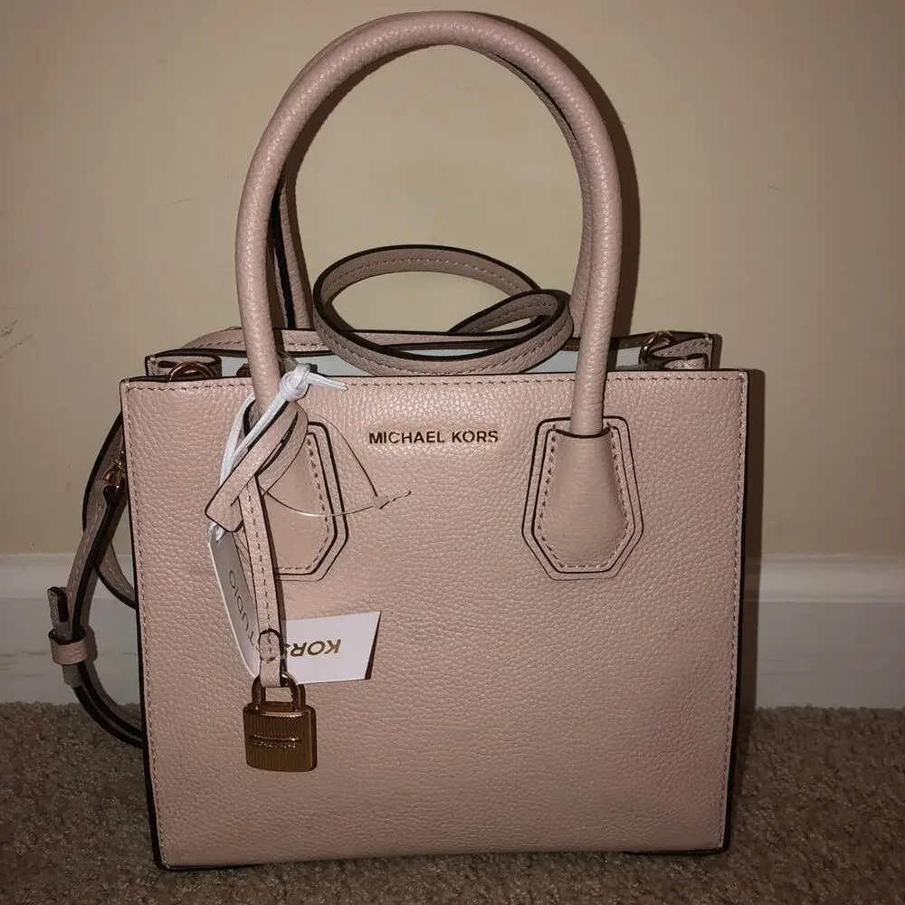 Michael Kors Studio Mercer Pink Bag New Leather Shoulder Purse $228